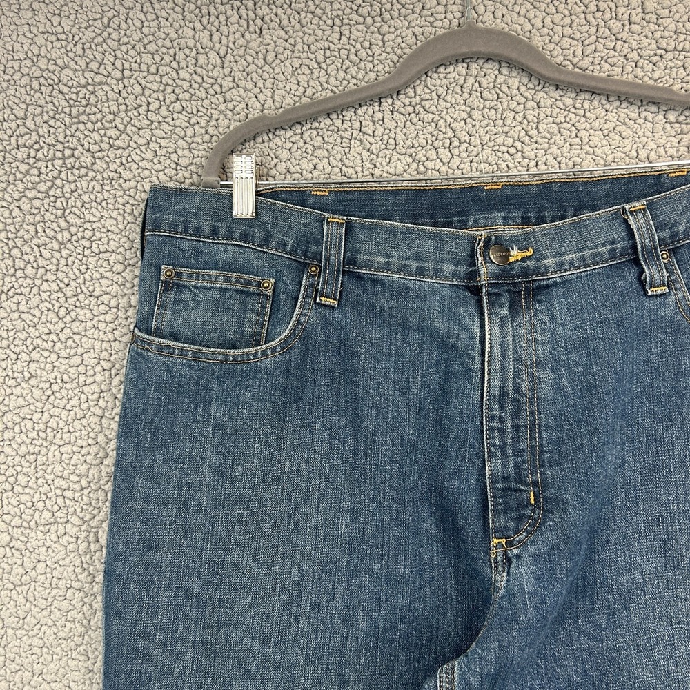 Carhartt Men's Blue Jeans 40x34 Relaxed Fit Stretch Denim Workwear‎ - Picture 2 of 9